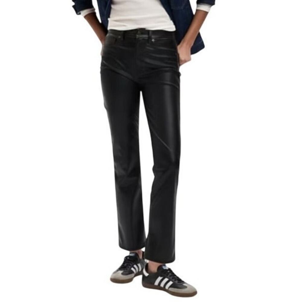 GAP Black leather pants